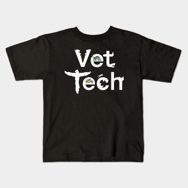 Vet Technician Kids T-Shirt by KP's Door